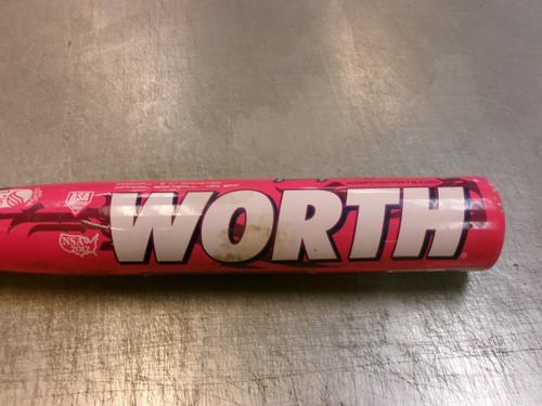 Vist Large View of Product Image Which is Used Worth AMP BB/SB Fastpitch Bat Pink 27"