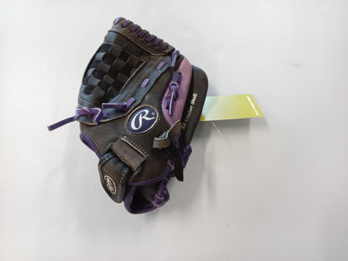 Vist Large View of Product Image Which is Used Rawlings HIGHLIGHT SERIES BB/SB Glove RH Throw Black 11 1/2"