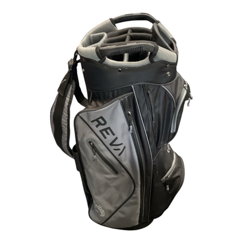 Vist Large View of Product Image Which is Used Callaway REVA Mens Cart Bag Black And Grey