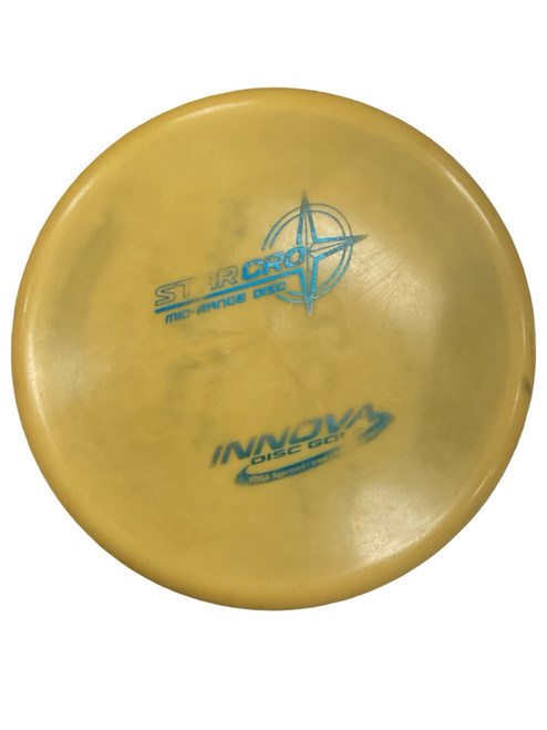 Vist Large View of Product Image Which is Used Innova STAR CRO Disc Golf Mid Range Yellow 173g