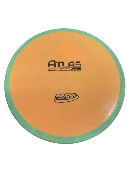Vist Large View of Product Image Which is Used Innova STAR ATLAS Disc Golf Mid Range Orange 176g