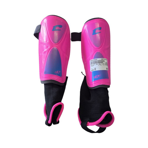 Vist Large View of Product Image Which is Used Champro D2 ADLT SM SHINGUARDS Soccer Shin Guards Adult Pink SM