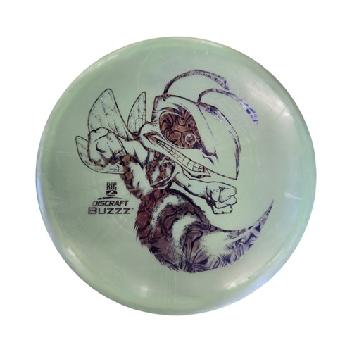 Vist Large View of Product Image Which is Used Discraft BUZZZ BIG Z Disc Golf Mid Range Green