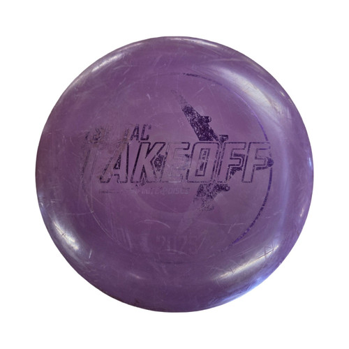 Vist Large View of Product Image Which is Used Infinite Discs SEATAC TAKEOFF Disc Golf Driver Purple
