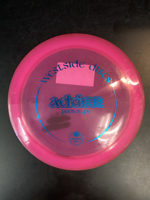 Vist Large View of Product Image Which is Used Westside ADDER Disc Golf Driver Pink 175g