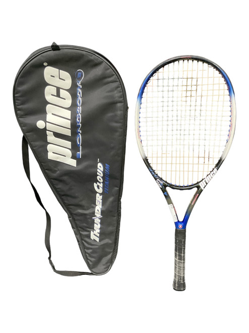 Vist Large View of Product Image Which is Used Prince THUNDER CLOUD Adult Tennis Racquet Black 4"