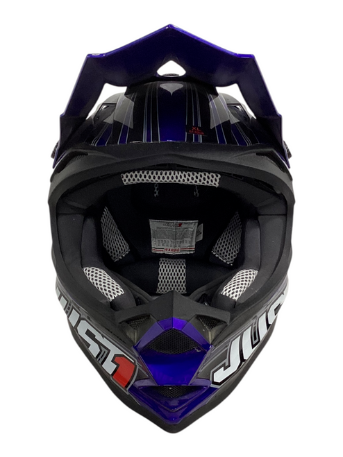 Vist Large View of Product Image Which is Used JUST1 RAPTOR HELMET Junior Helmet Royal Blue 
