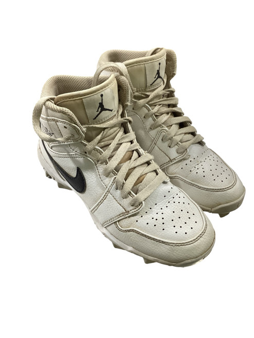 Vist Large View of Product Image Which is Used Nike AIR JORDAN 1 FAST FLEX BB/SB Cleats White Junior 03.5