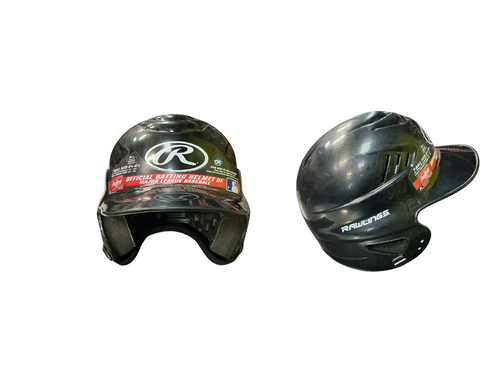 Vist Large View of Product Image Which is Used Rawlings TBALL CFTBH-R1 Batting Helmet No Mask Black SM