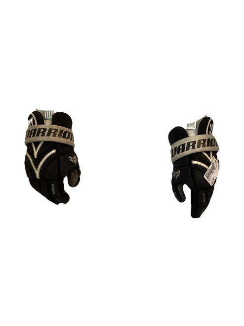 Vist Large View of Product Image Which is Used Warrior RABIL NEXT Lacrosse Gloves Junior Black XS