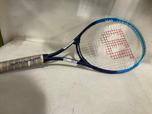 Vist Large View of Product Image Which is Used Wilson TOUR SLAM LITE Adult Tennis Racquet Navy Blue Unknown