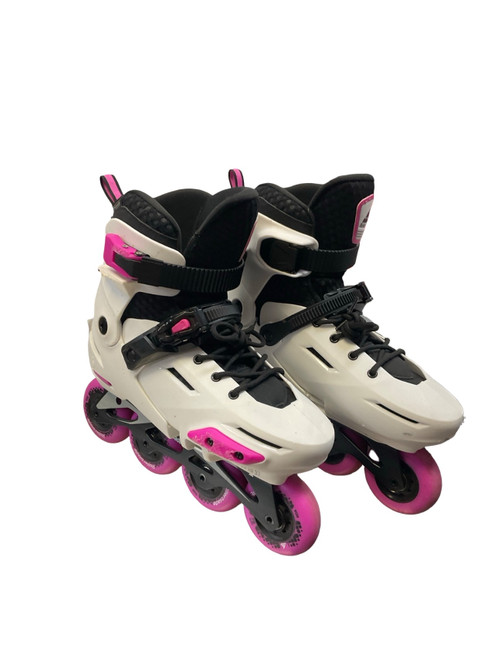 Vist Large View of Product Image Which is Used Rollerblade APEX Senior Rec Fitness Skates White Adjustable