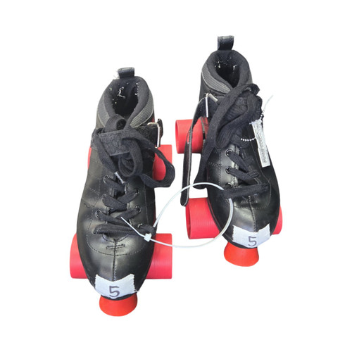 Vist Large View of Product Image Which is Used I 70 QUAD SKATES SZ 5 Senior Roller Quad Skates Black Senior 5