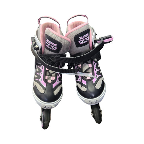 Vist Large View of Product Image Which is Used YONKER SKATES ADJ 7-10 Senior Rec Fitness Skates Pink Adjustable