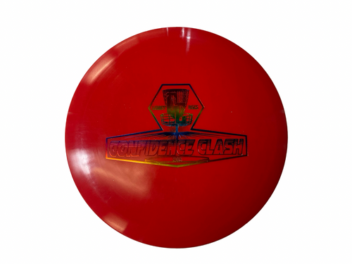 Vist Large View of Product Image Which is Used Legacy CONFIDENCE CLASH Disc Golf Driver Red