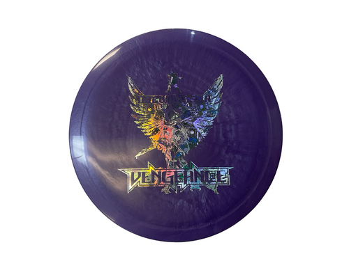 Vist Large View of Product Image Which is Used Legacy VENGEANCE Disc Golf Driver Purple