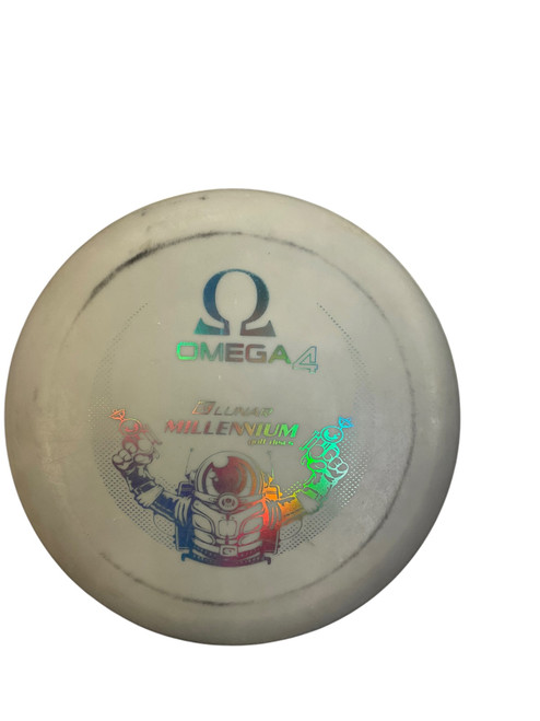 Vist Large View of Product Image Which is Used Millennium LUNAR OMEGA 4 Disc Golf Mid Range White 171g