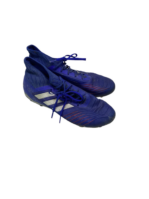 Vist Large View of Product Image Which is Used Adidas Soccer Cleats Royal Blue Senior 11.5
