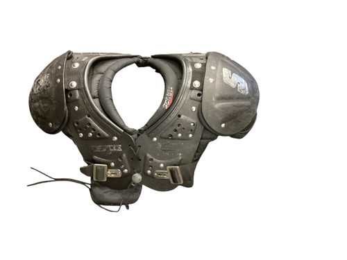 Vist Large View of Product Image Which is Used Schutt DS FLEX FB Shoulder Pads Black LG
