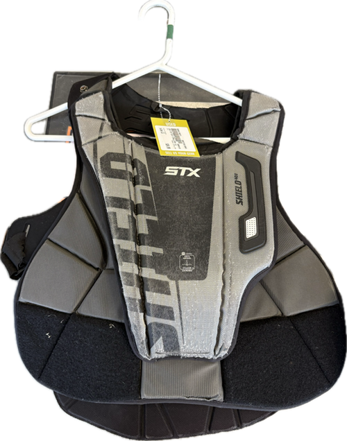 Vist Large View of Product Image Which is Used STX STALLION Lacrosse Shoulder Pads Black LG