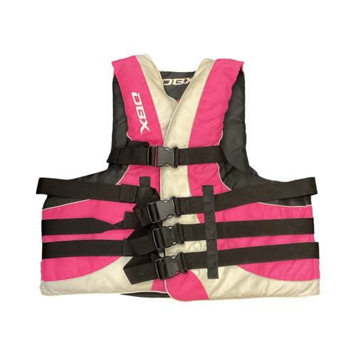 Vist Large View of Product Image Which is Used, Womens OBX Life Jacket, Black And Pink, 2XL