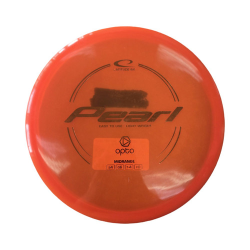 Vist Large View of Product Image Which is Used Latitude 64 PEARL Disc Golf Driver Orange