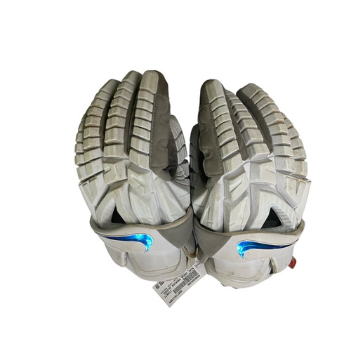 Vist Large View of Product Image Which is Used Nike VAPOR PREMIER Lacrosse Gloves Mens White LG