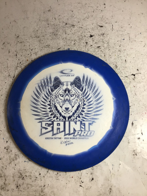 Vist Large View of Product Image Which is Used Latitude 64 GOLD SAINT PRO Disc Golf Driver White 174g