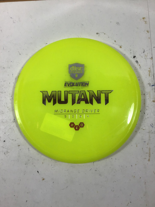 Vist Large View of Product Image Which is Used Discmania EVOLUTION MUTANT Disc Golf Mid Range Yellow 177g