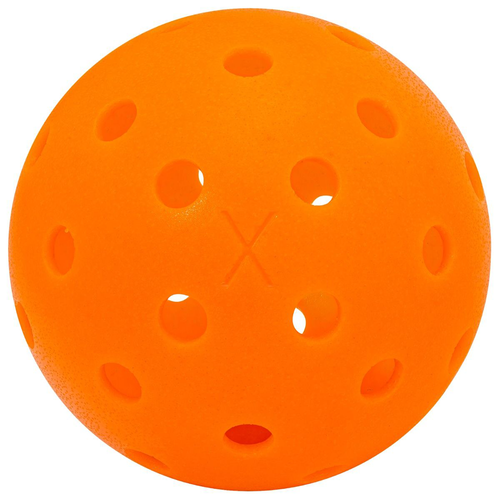 Vist Large View of Product Image Which is New Franklin X-40 Outdoor Pickleballs Lava Orange- 3 Pack