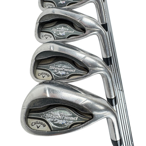 Vist Large View of Product Image Which is Used Callaway STEELHEAD XR Men's RH Iron Set 5I-AW Stiff Flex Steel Shaft