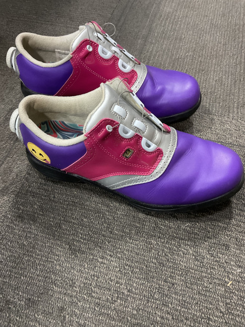 Vist Large View of Product Image Which is Used DRYJOYS Womens Golf Shoes Purple Senior 8.5