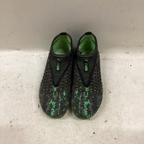 Vist Large View of Product Image Which is Used Puma Soccer Cleats Black And Neon Green Junior 02