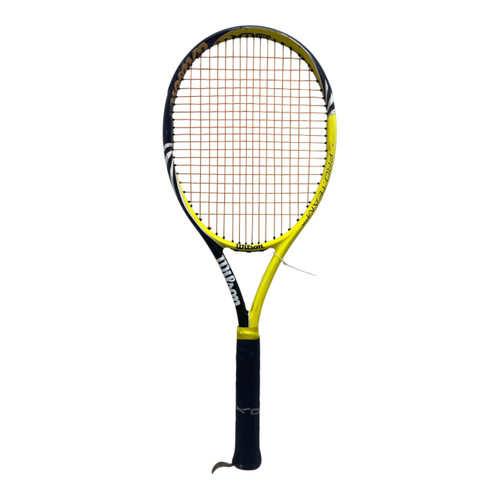 Vist Large View of Product Image Which is Used Wilson BLX Adult Tennis Racquet Yellow 4 5/8"