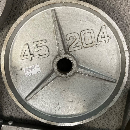Vist Large View of Product Image Which is Used Olympic Plate Silver 45 lb