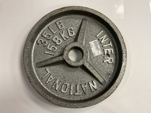 Vist Large View of Product Image Which is Used Olympic Plate Silver 35 lb