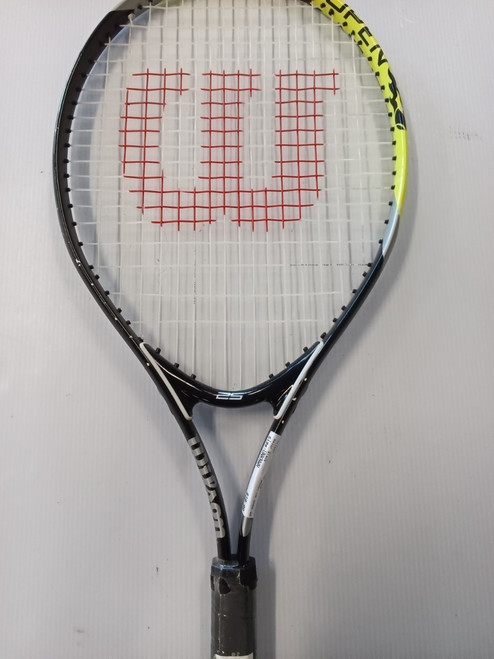 Vist Large View of Product Image Which is Used Wilson US OPEN 25 Adult Tennis Racquet Black Unknown