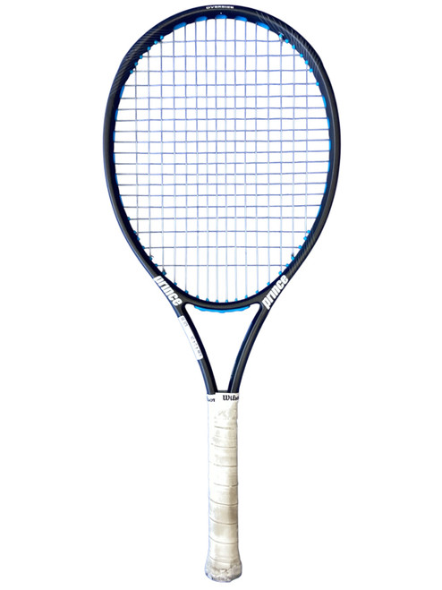 Vist Large View of Product Image Which is Used Prince PREMIER 110 Adult Tennis Racquet Black 4 1/4"