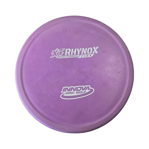 Vist Large View of Product Image Which is Used Innova XT RHYNOX Disc Golf Putter Purple