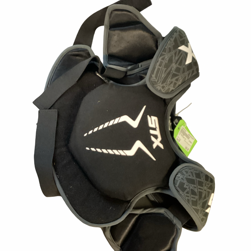 Vist Large View of Product Image Which is Used STX STALLION 75 Lacrosse Shoulder Pads Black SM