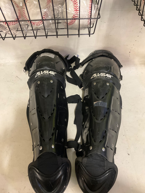 Vist Large View of Product Image Which is Used All Star CATCHERS LEG GUARDS Catchers Leg Guards Black Intermed