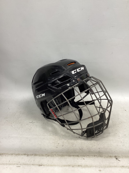 Vist Large View of Product Image Which is Used CCM TACKS 710 M Helmet Cage Combo Black MD