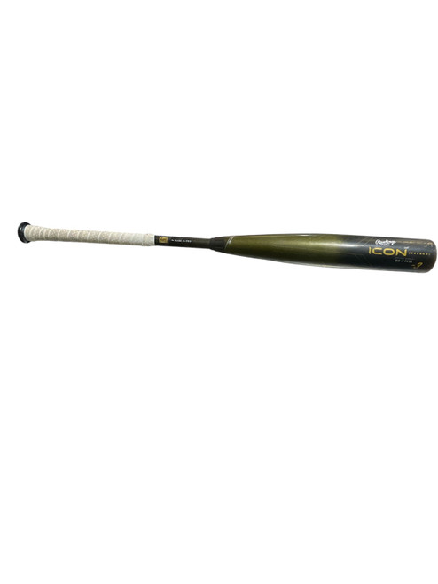 Vist Large View of Product Image Which is Used Rawlings ICON CARBON BB/SB High School -3 Bat 32"
