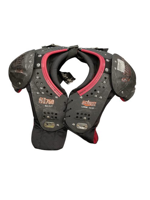 Vist Large View of Product Image Which is Used Schutt SI 750 FB Shoulder Pads Black LG