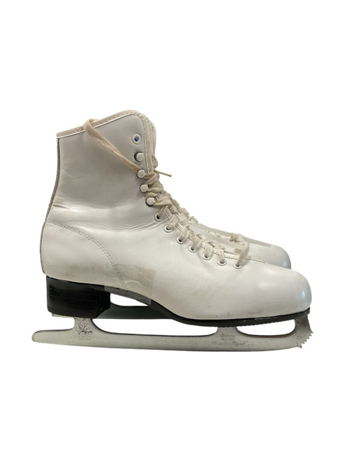 Vist Large View of Product Image Which is Used FIGURE SKATE SZ 9 WomensFigure Skate White Senior 9
