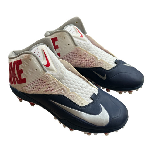 Vist Large View of Product Image Which is Used Nike Adult FB Cleats White/Red/Navy Senior 11.5