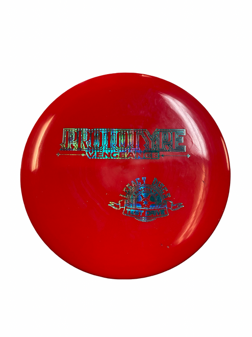 Vist Large View of Product Image Which is Used Legacy PROTOTYPE VENGEANCE Disc Golf Driver Red