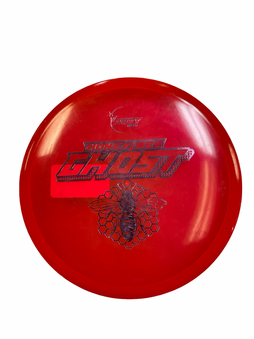 Vist Large View of Product Image Which is Used Legacy HONEY BEE GHOST Disc Golf Mid Range Red