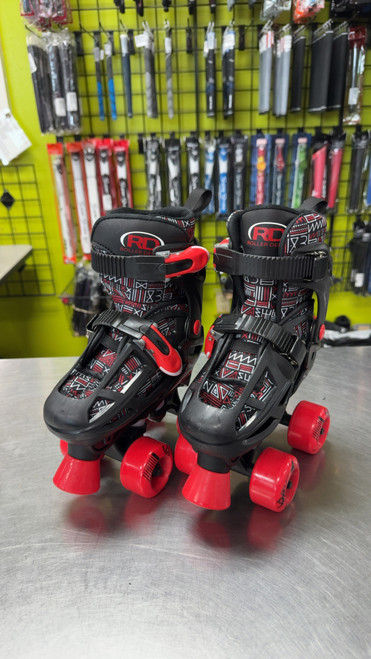 Vist Large View of Product Image Which is Used RollerDerby 12-2 QUADS Junior Roller Quad Skates Black Adjustable