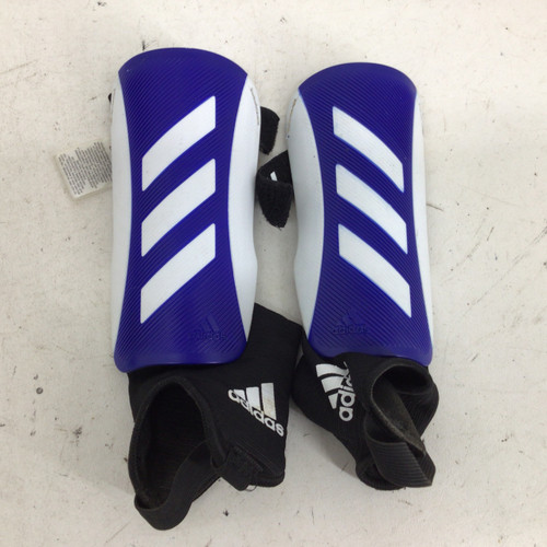 Vist Large View of Product Image Which is Used Adidas YTH LG SOCCER SHINGUARDS Soccer Shin Guards Junior Royal Blue LG